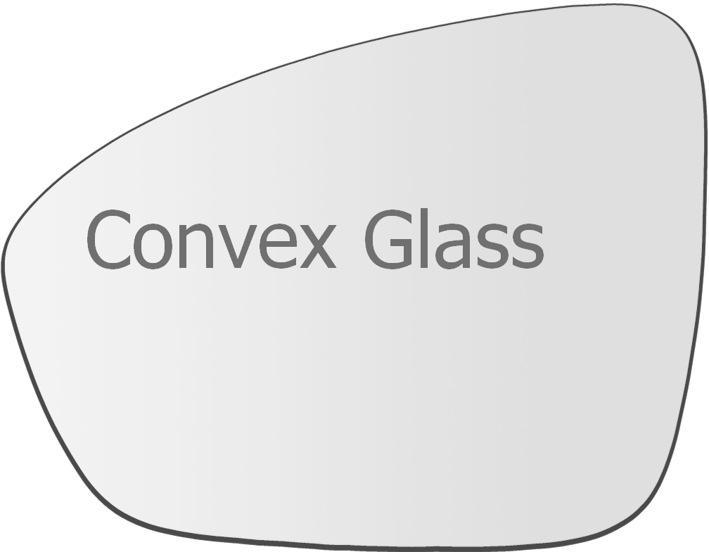 RENAULT Megane Mk3 2008-2016 Lato Passeggero Sinistro Grandangolo Specchio Vetro 139LAS