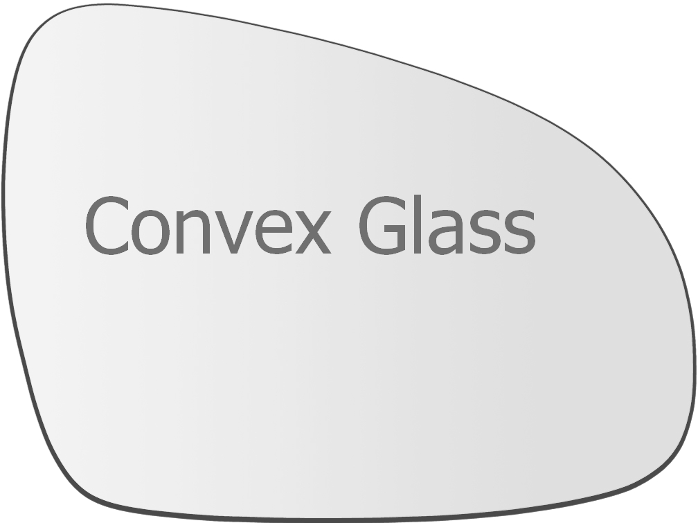 Heated /& base KIA SPORTAGE 2010 /> 2015 Door Mirror Glass Silver Convex Left Side